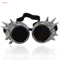2023 Halloween Welding round Goggle Steampunk Cyber Goth Sunglasses Rivet Spiked Goggles Cosplay Antique Victorian