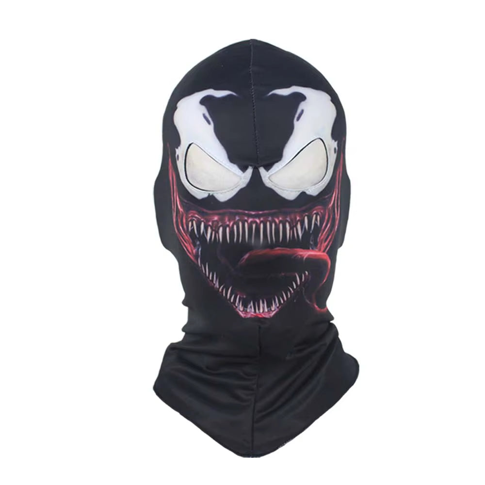 Venom Balaclava Mask Cosplay Outdoor Superhero Motorcycles Riding Skull Face Shield Halloween Party Dress up Costume Props
