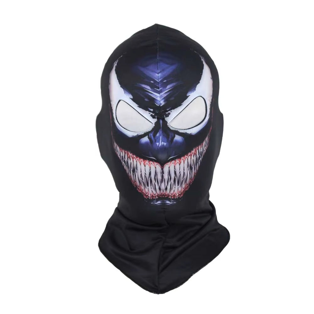 Venom Balaclava Mask Cosplay Outdoor Superhero Motorcycles Riding Skull Face Shield Halloween Party Dress up Costume Props