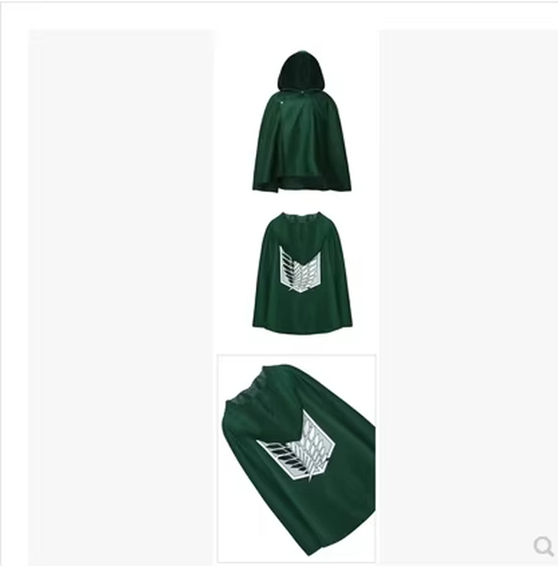 Fashion Anime No Kyojin Cloak Cape Clothes Cosplay Costume Fantasia Attack on Titan plus Free Shipping
