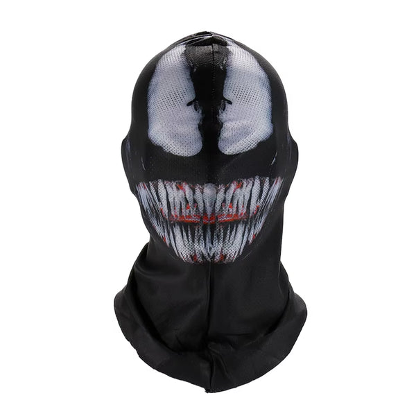 Venom Balaclava Mask Cosplay Outdoor Superhero Motorcycles Riding Skull Face Shield Halloween Party Dress up Costume Props