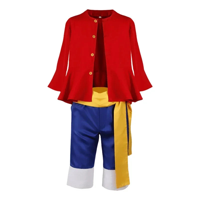Cosplay de Monkey D. Luffy, déguisement d'Halloween pour hommes, garçons