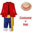 Cosplay de Monkey D. Luffy, déguisement d'Halloween pour hommes, garçons
