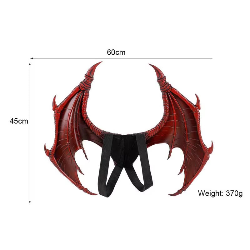 4 Colors Halloween 3D Dragon Wings Carnival Dragon Costume Party Cosplay Wings Prop Decor Mardi Gras Dragon Wings Props Costume
