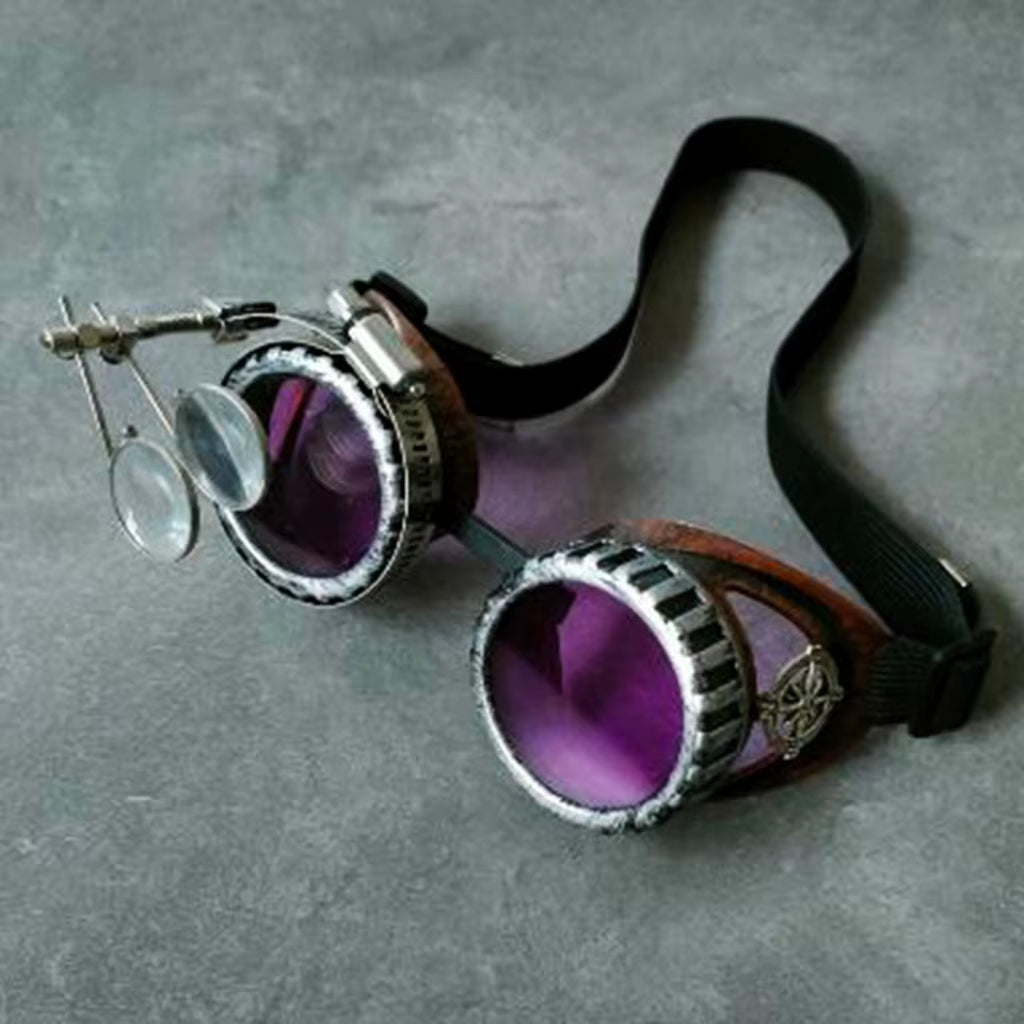 Upgraded Steampunk Goggles Welding Goth Cosplay Vintage Goggles Rustics Raveparty Fancy Dresscostume for Women Men Gift Dropship