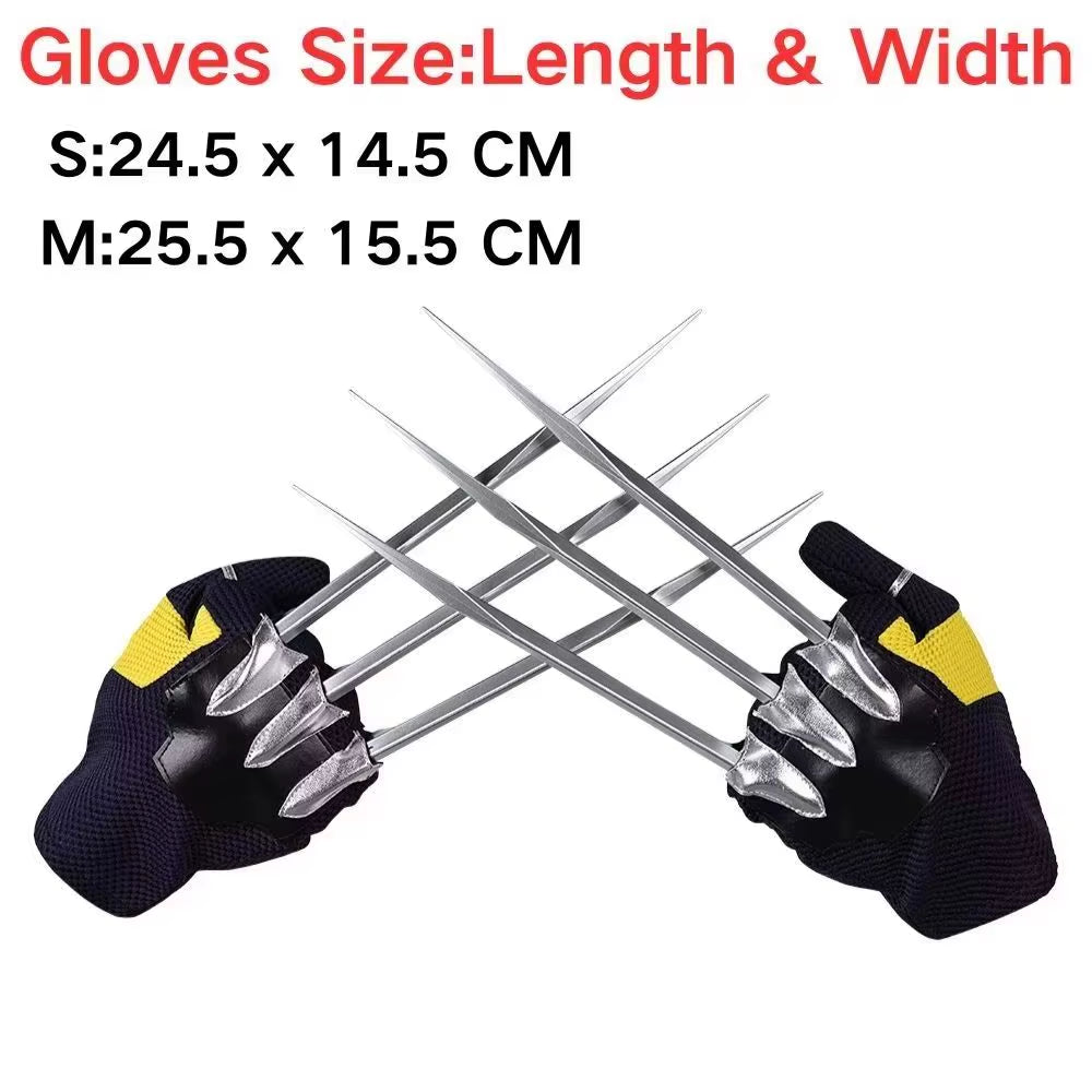 Dead Cosplay Wolf Logan Cosplay Belt Gloves Claws Fantasia Disguise for Men Superhero Halloween Carnival Costume Accessories