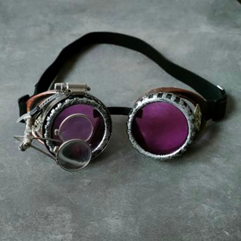 Upgraded Steampunk Goggles Welding Goth Cosplay Vintage Goggles Rustics Raveparty Fancy Dresscostume for Women Men Gift Dropship