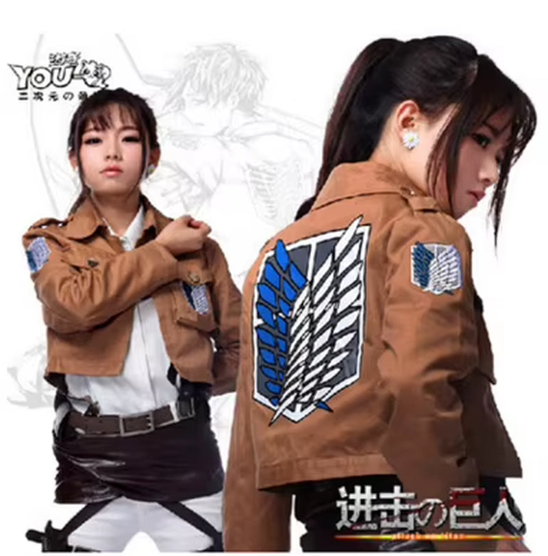 Attack on Titan Jacket Shingeki No Kyojin Jacket Legion Cosplay Costume Jacket Coat Any Size High Quality Eren Levi