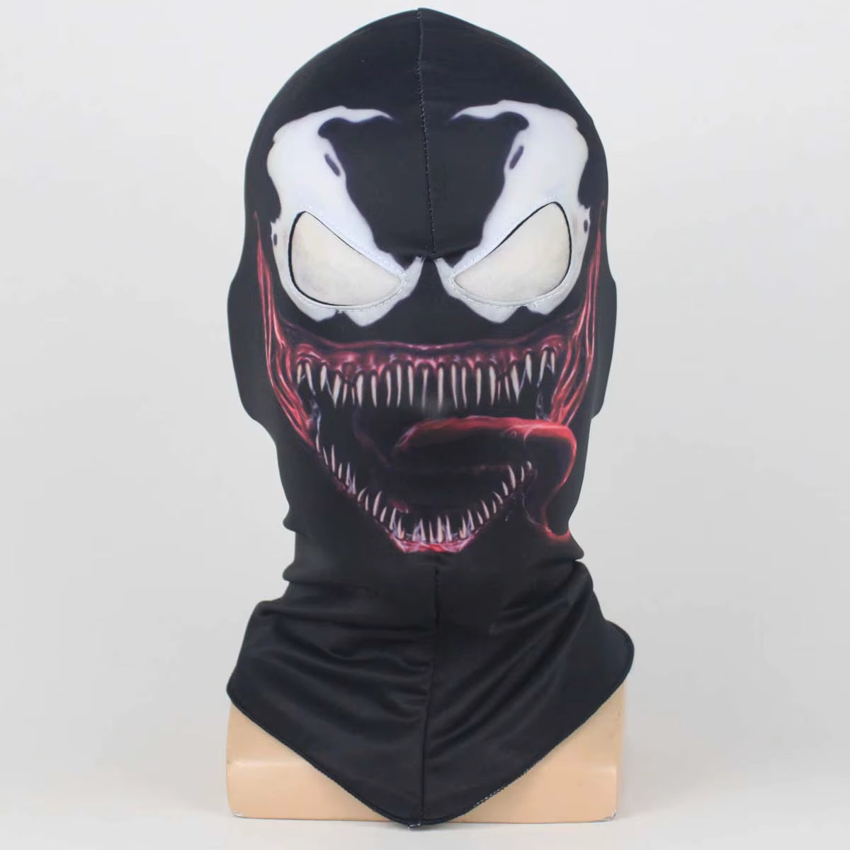 Venom Balaclava Mask Cosplay Outdoor Superhero Motorcycles Riding Skull Face Shield Halloween Party Dress up Costume Props